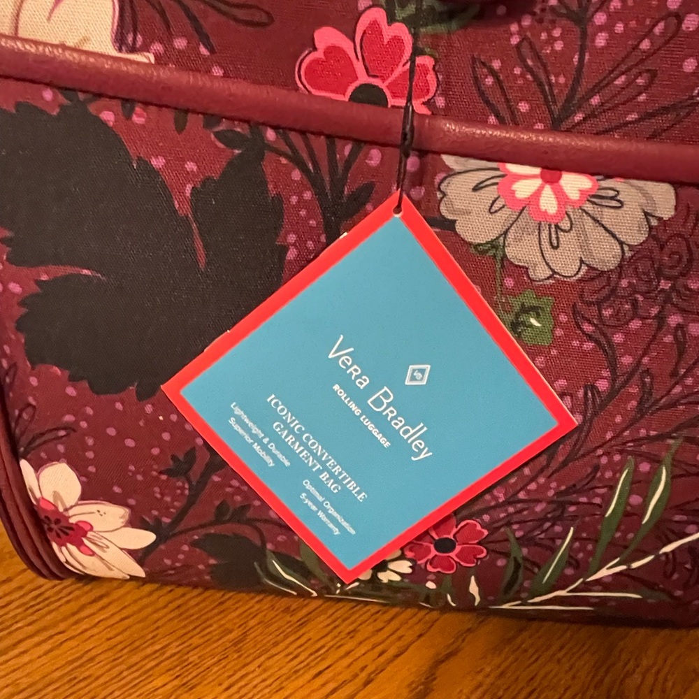 Vera Bradley Convertible Garment Bag Brand  new - Picture 4 of 10